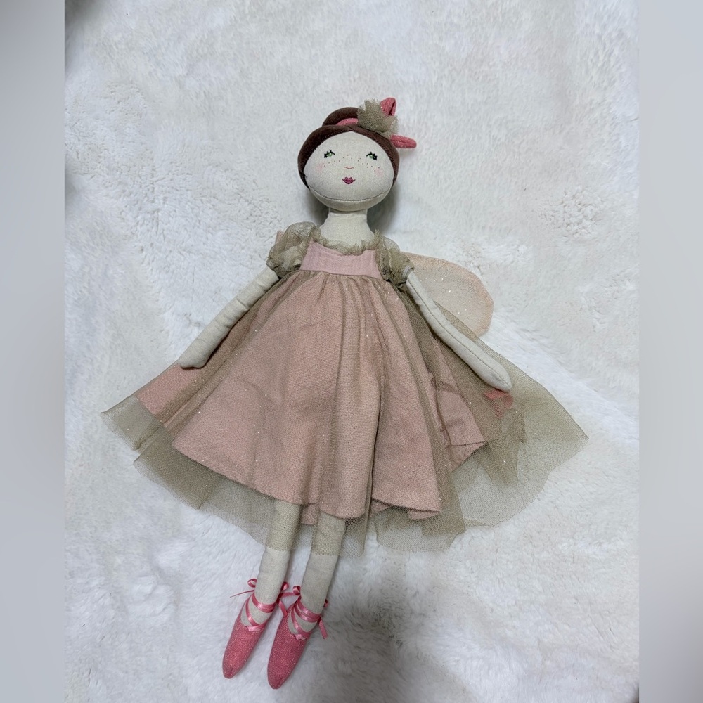 Moulin Roty Pink Fairy Doll Plush for Kids